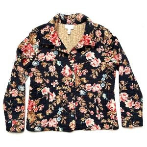 CHARTER CLUB Floral Quilted Jacket